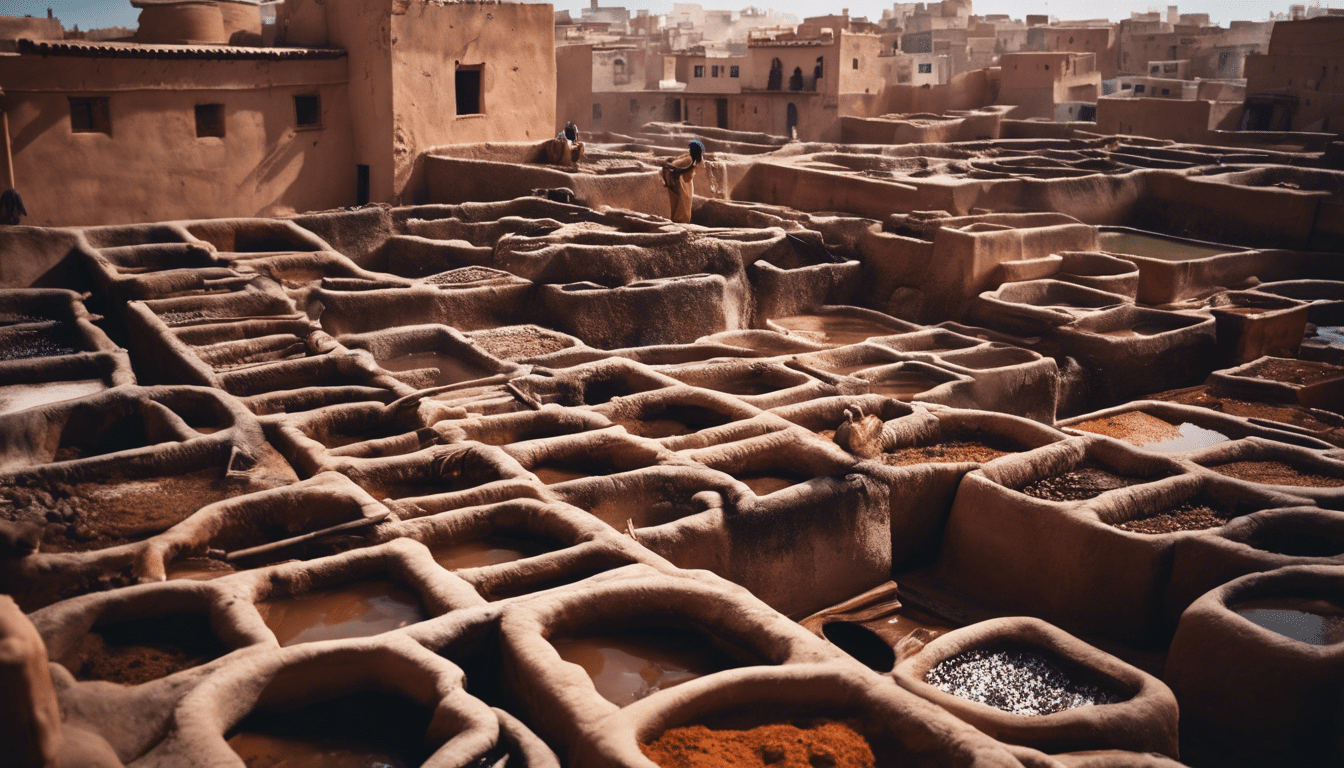 Erkunden Sie die rätselhafte Welt der marokkanischen Gerbereien und denken Sie über die uralte Frage nach: Ist es ein Handwerk oder eine Kunst?