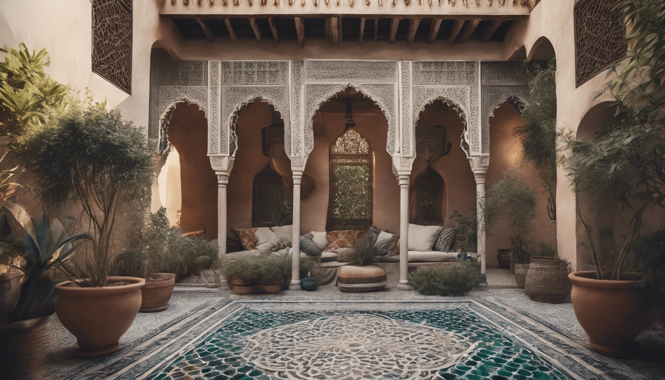 Entdecken Sie den bezaubernden Reiz der marokkanischen Gartengestaltung, von leuchtenden Farben bis hin zu komplizierten Mustern und beruhigender Oasenatmosphäre.