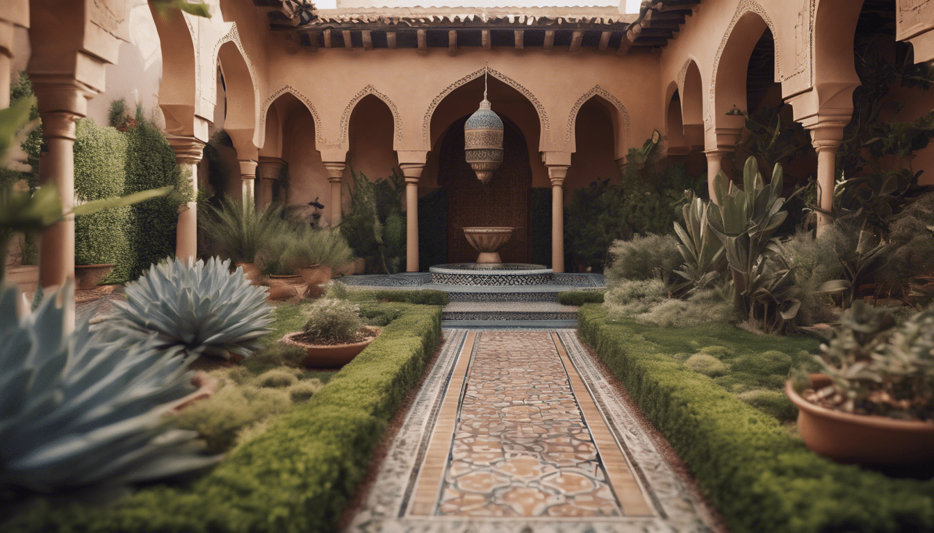 Entdecken Sie den bezaubernden Reiz der marokkanischen Gartengestaltung und lassen Sie sich von ihrer einzigartigen Schönheit und Ruhe faszinieren.