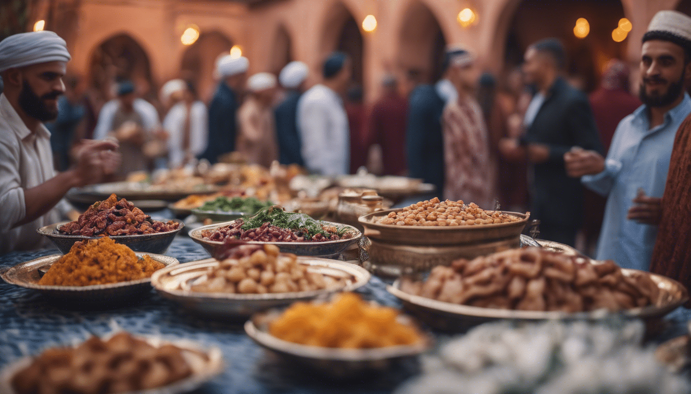 Disfrute de un banquete real con deliciosos iftar para untar en Marrakech, que presenta una deliciosa variedad de creaciones culinarias tradicionales y modernas.