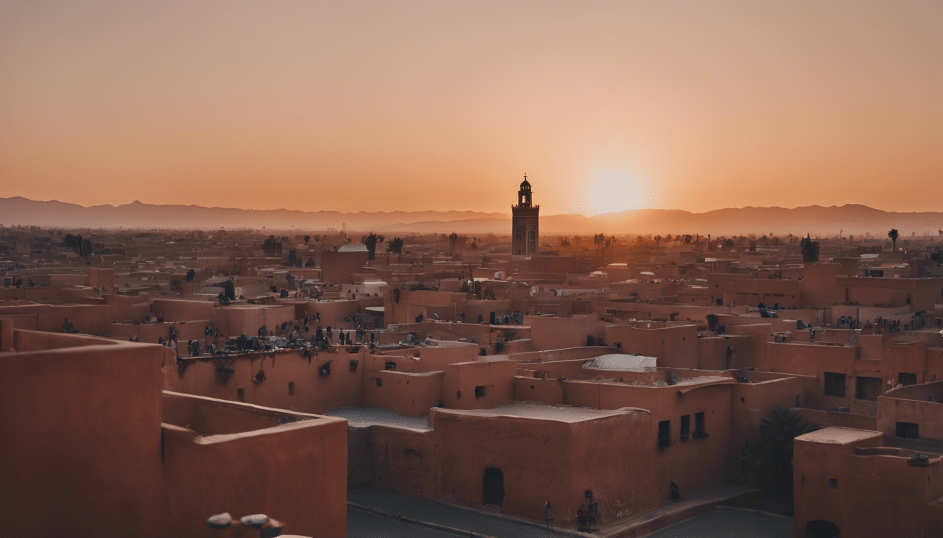 experience the awe-inspiring and captivating sunsets of marrakech that will leave you speechless. book your trip now and witness the magic!