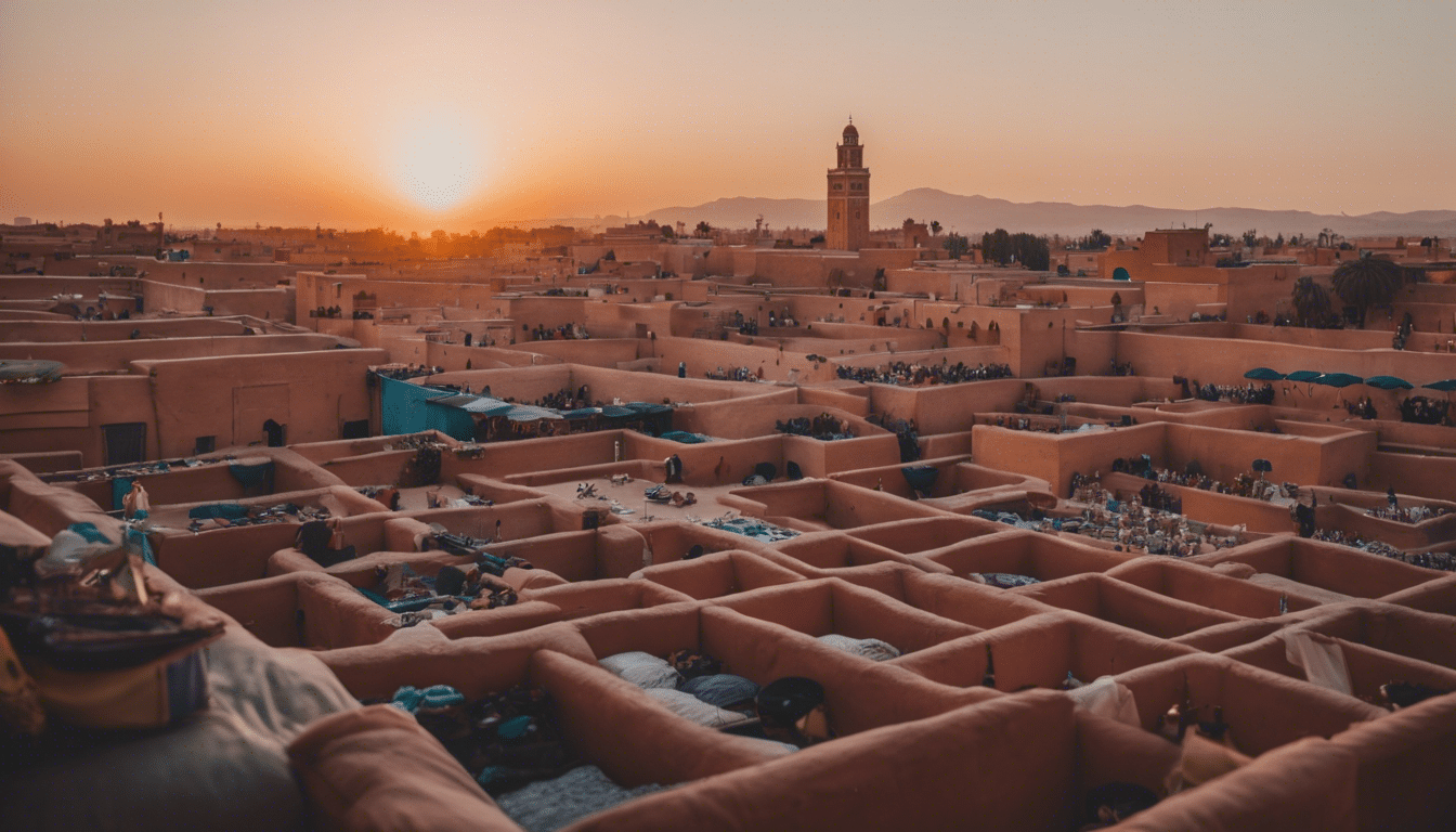 experience the majestic beauty of marrakech's breathtaking sunsets and let yourself be captivated by their stunning colors and unparalleled charm.