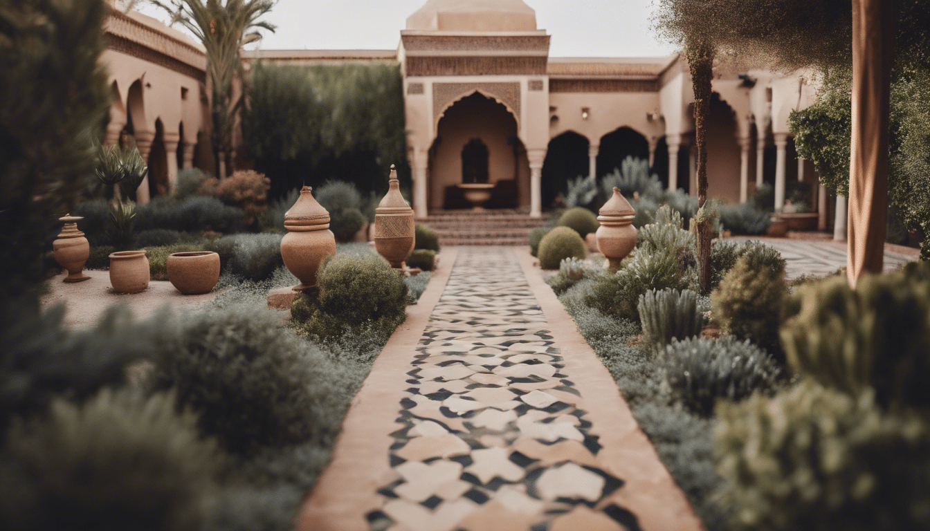 Entdecken Sie, wie marokkanische Gärten Schönheit und Ruhe mit einer Mischung aus lebendiger Flora, beruhigenden Wasserspielen und komplizierten geometrischen Mustern einfangen, die das reiche kulturelle Erbe des Landes widerspiegeln.