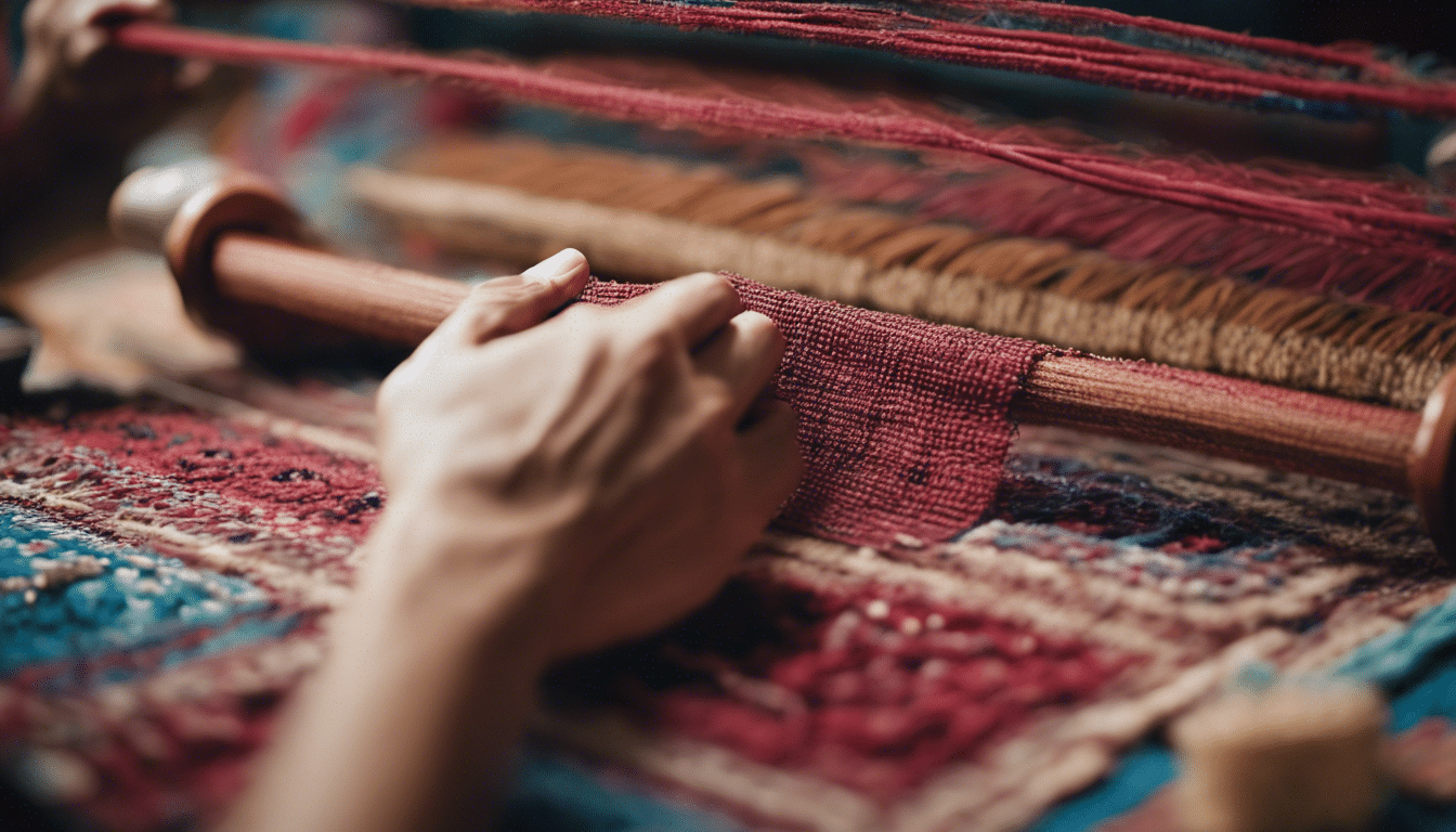 Entdecken Sie die komplizierte Kunst der marokkanischen Teppichweberei und erfahren Sie, wie diese wunderschönen Teppiche von erfahrenen Kunsthandwerkern sorgfältig gefertigt werden.