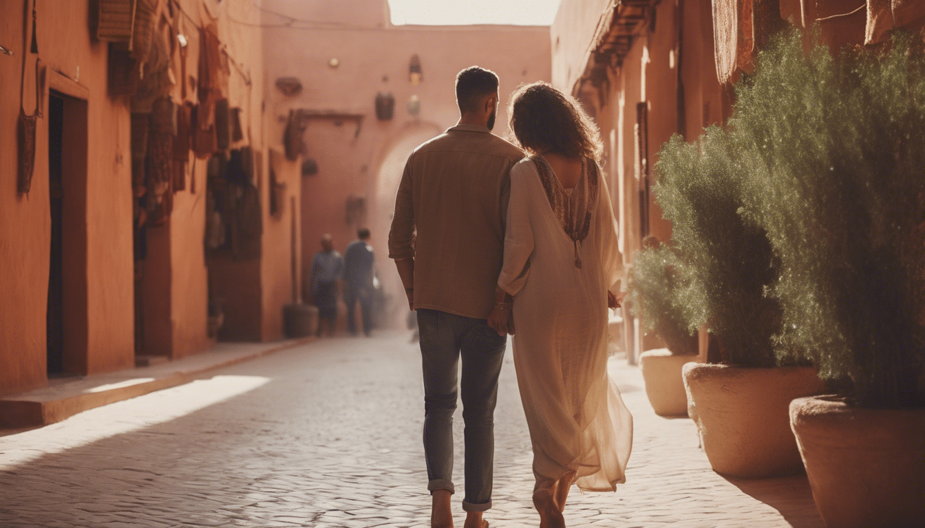 Entdecken Sie die romantischsten Kurzurlaube in Marrakesch und schaffen Sie unvergessliche Erinnerungen mit Ihrem Liebsten. Entdecken Sie luxuriöse Unterkünfte, bezaubernde Sehenswürdigkeiten und herrliche Erlebnisse für einen wahrhaft romantischen Kurzurlaub in Marrakesch.