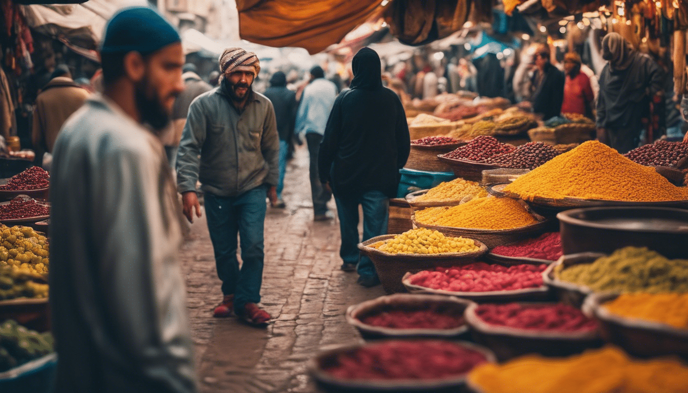 découvrez le dynamisme et l'attrait des marchés de rue marocains. Des foules animées aux parfums alléchants et aux expositions colorées, découvrez l'atmosphère captivante qui fait de ces marchés une destination incontournable.