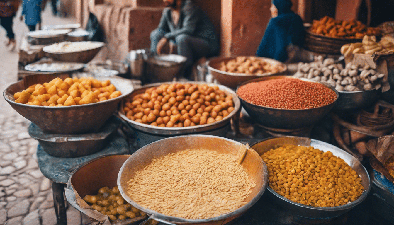 scopri gli street food imperdibili di Marrakech e immergiti nella scena culinaria saporita e vibrante della vivace città del Marocco.