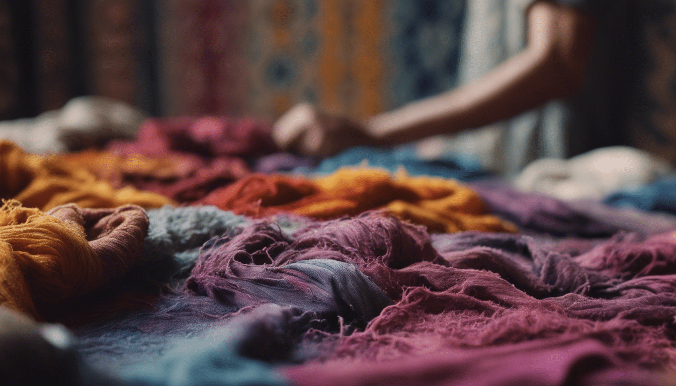 Entdecken Sie in diesem fesselnden Artikel die alten Techniken und leuchtenden Farben der traditionellen marokkanischen Textilfärbemethoden.