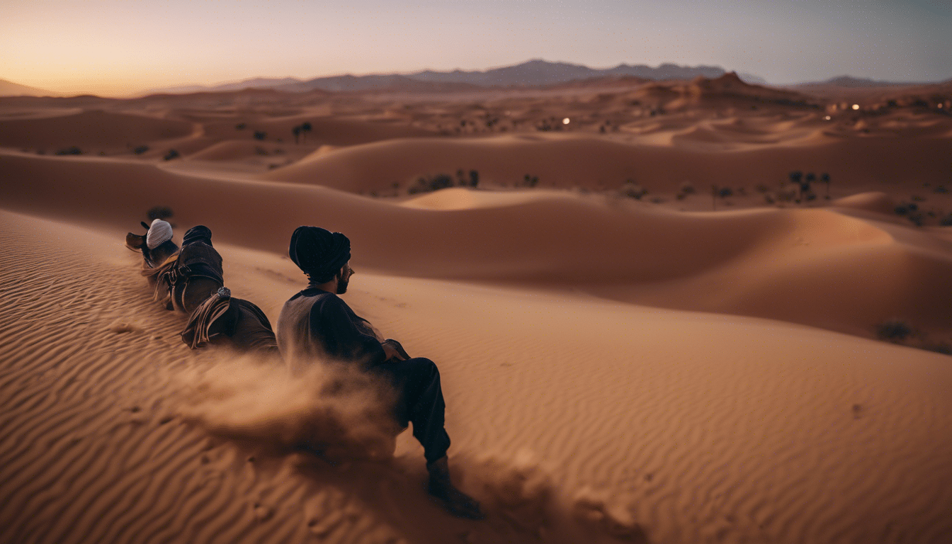 Entdecken Sie die bezaubernde Schönheit der Wüstennächte Marokkos und den Zauber der Wüstenlandschaft mit unserem umfassenden Reiseerlebnis.