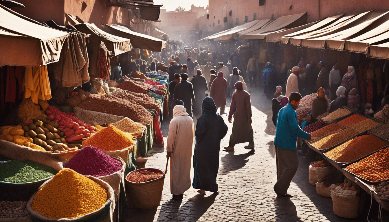 Descubra los principales mercados locales de Marrakech y sumérjase en la vibrante atmósfera de esta fascinante ciudad. desde especias y textiles hasta artesanías tradicionales y productos locales, experimente el rico patrimonio cultural y culinario de los mercados locales de Marrakech.