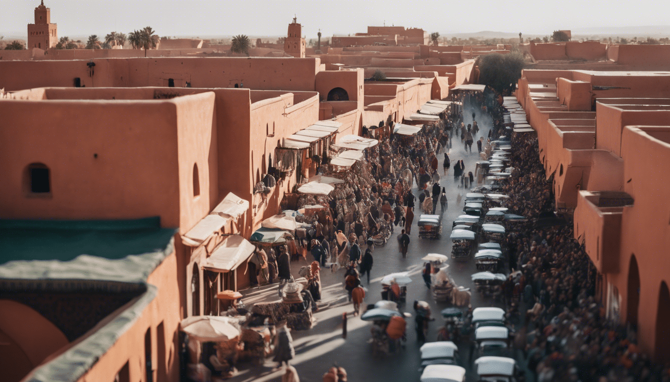 Entdecken Sie die besten Orte zum Beobachten von Menschen in Marrakesch und tauchen Sie ein in die geschäftige Energie der lebhaften Straßen, Cafés und Märkte der Stadt.