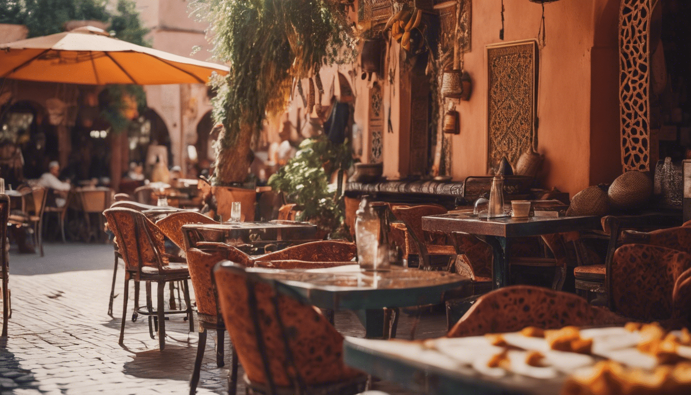 Entdecken Sie die besten entspannenden und charmanten Cafés in Marrakesch, die Ihren Besuch unvergesslich machen werden. Von versteckten Schätzen bis hin zu lokalen Favoriten – finden Sie den perfekten Ort zum Entspannen und Eintauchen in die Atmosphäre der Stadt.