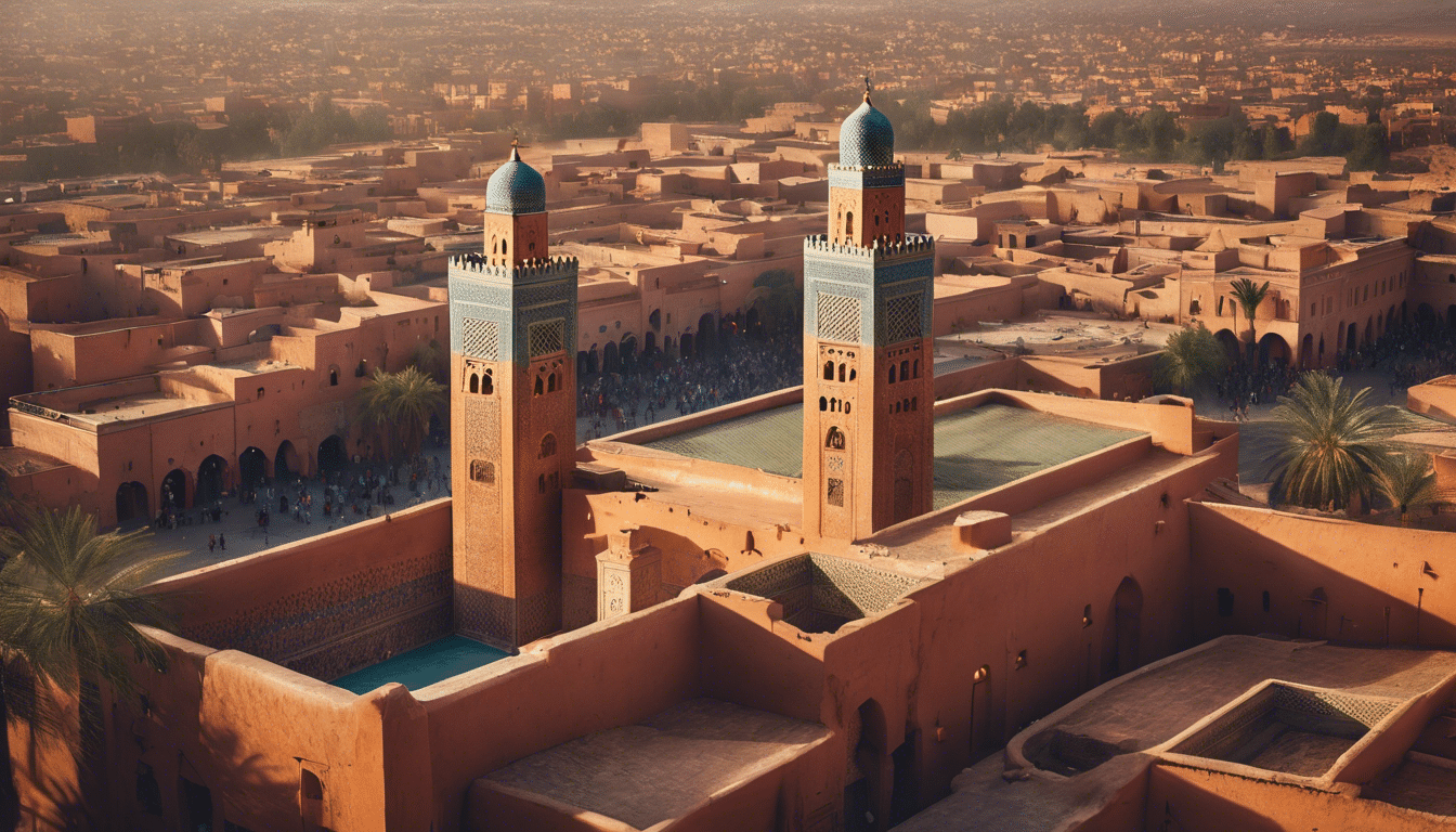 Descubra los sitios históricos de Marrakech que debe visitar y sumérjase en su rico patrimonio cultural. Planifique su viaje a través de palacios antiguos, mezquitas intrincadas y mercados vibrantes en el corazón de la ciudad.