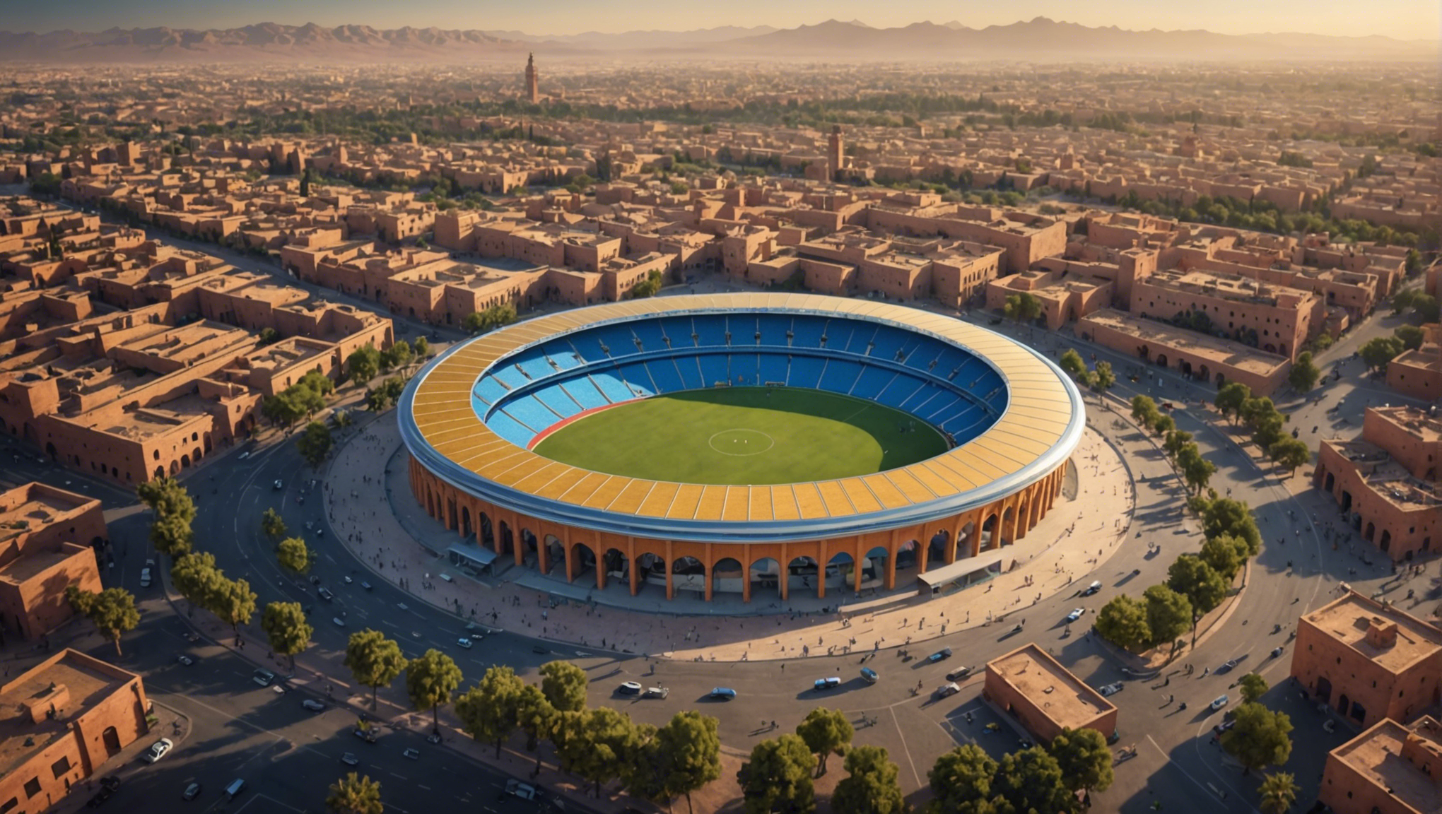 Entdecken Sie die Vorfreude und Aufregung rund um die möglichen Auswirkungen der Weltmeisterschaft 2030 auf die pulsierende Stadt Marrakesch.